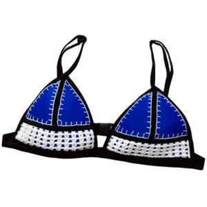 Flora Vogue Crochet Neoprene Bikini Swim Top